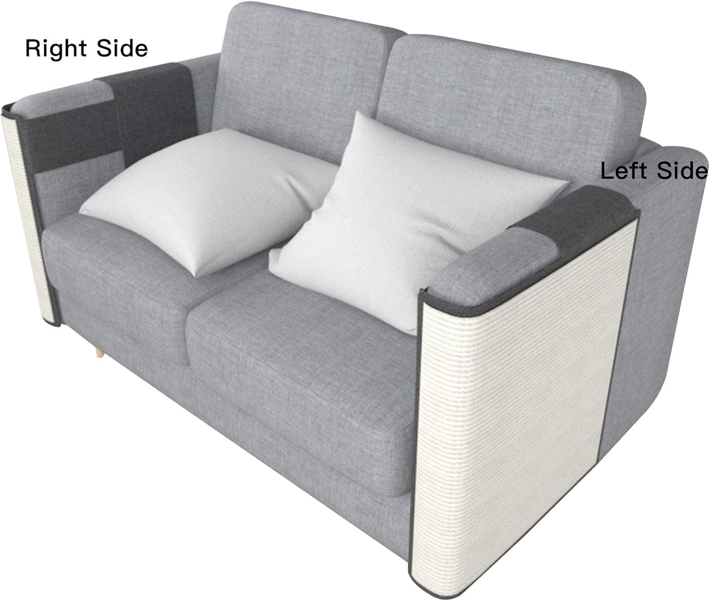Cat Scratcher Couch- Natural Sisal Furniture Protection from Cats - Corner Cat Scratcher for Couch,Chair,Sofa - Easy Installation