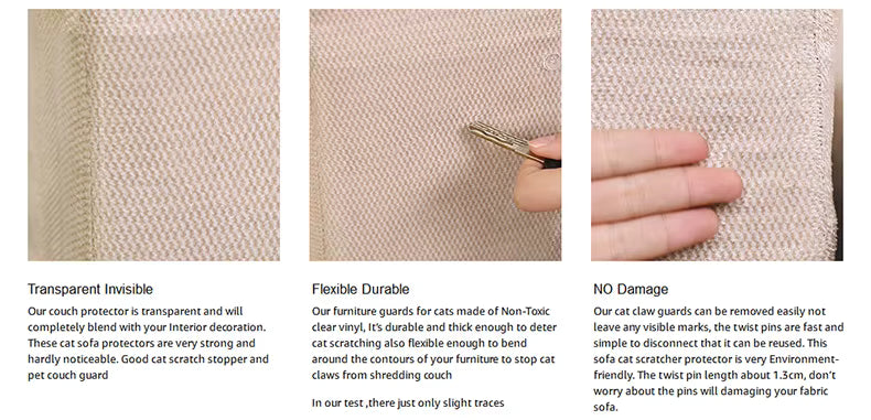 Cat Scratcher Sofa Scraper Tape Scratching Post Furniture Protection Couch Guard Protector Cover Deterrent Pad Carpet for Pet