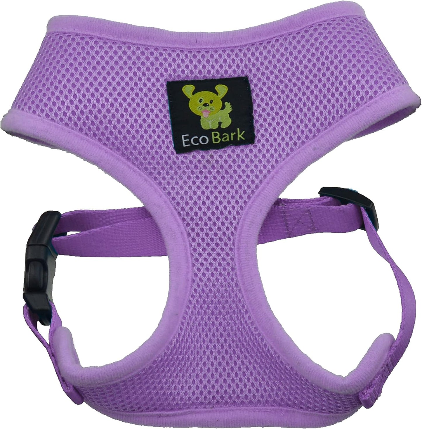 Lavender Dog Harness - Eco-Friendly Max Comfort Harnesses - Luxurious Soft Mesh Halter - over the Head Harness Vest- No Pull and No Choke