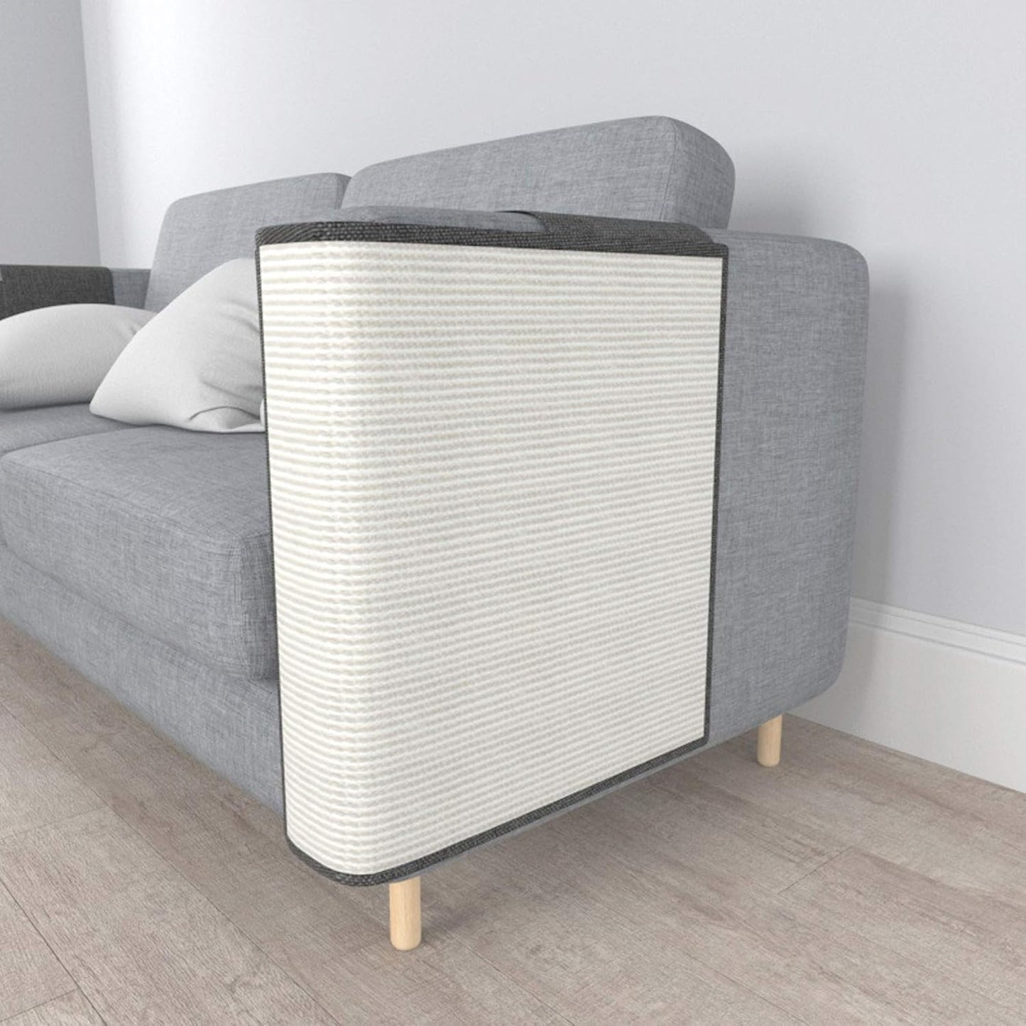 Cat Scratcher Couch- Natural Sisal Furniture Protection from Cats - Corner Cat Scratcher for Couch,Chair,Sofa - Easy Installation