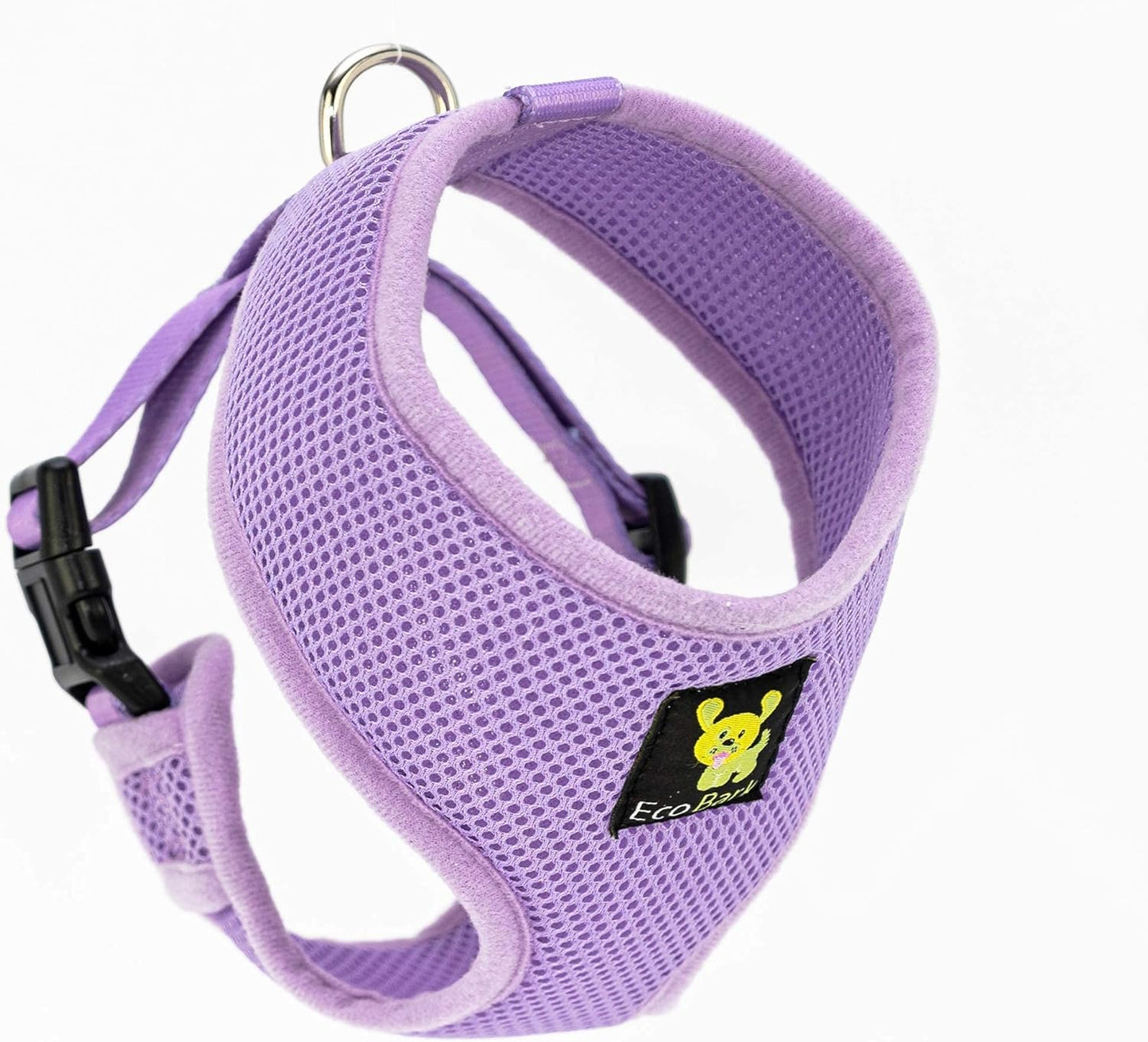 Lavender Dog Harness - Eco-Friendly Max Comfort Harnesses - Luxurious Soft Mesh Halter - over the Head Harness Vest- No Pull and No Choke