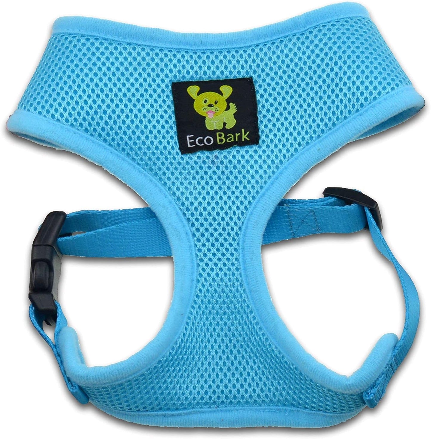 Dog Harness - Eco-Friendly Max Comfort Harnesses - Luxurious Soft Mesh Halter - over the Head Harness Vest- No Pull and No Choke for Puppy, Toy Breeds & Small Dogs (Medium, Blue)